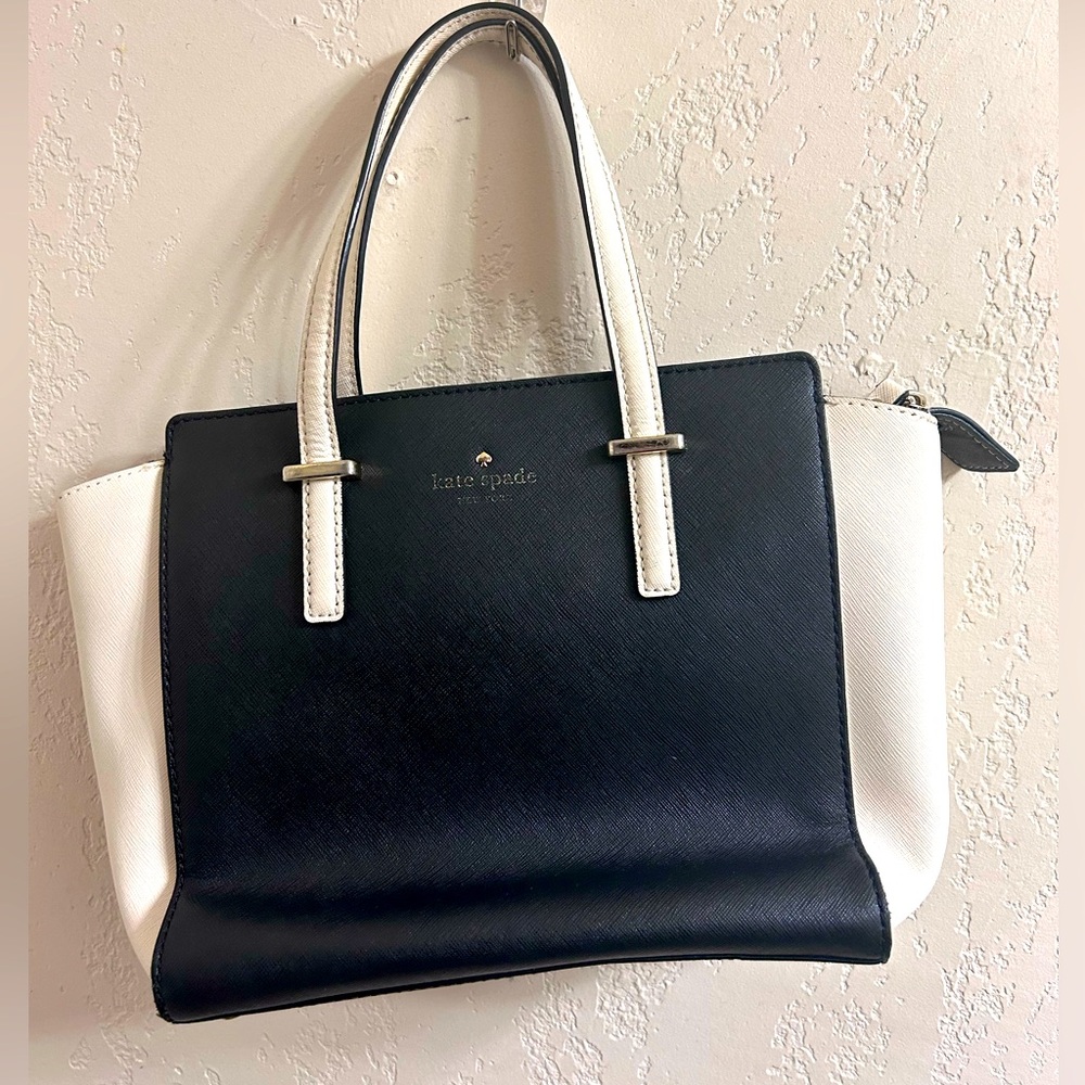 Kate Spade navy and White Tote Bag